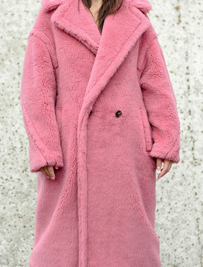 Maxi length borg coat - Image 3