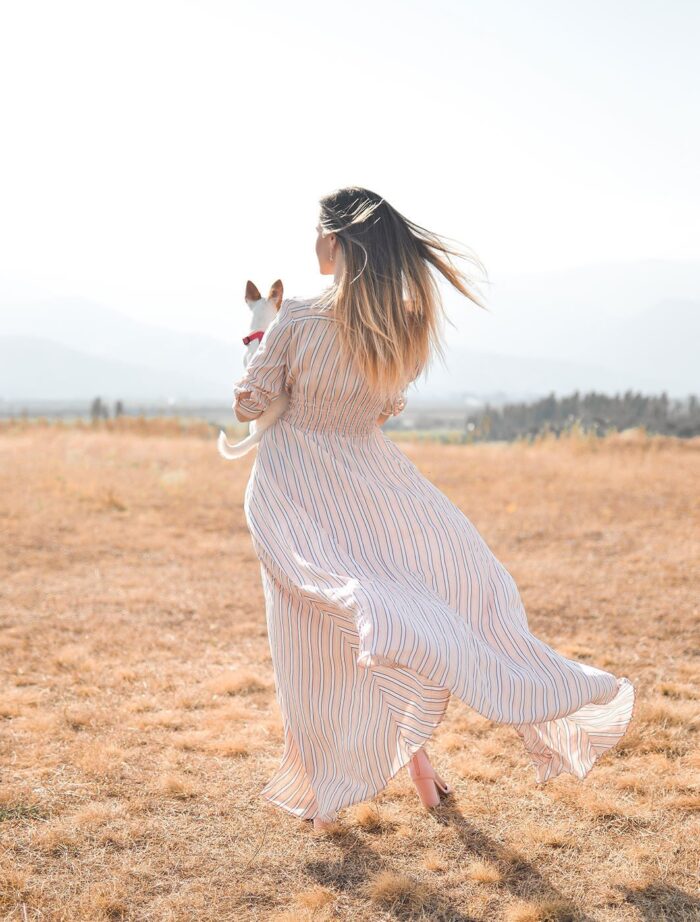 Stripe print maxi dress - Image 2